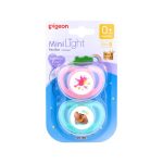 Pigeon Mini Light Pacifier Size S 0+m 2pcs - Pink&Green