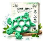 Chic Buddy Turtle Teether Gentle Relief for Tiny Gums 3+