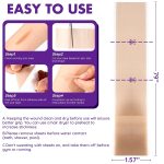 DFK Silicone Scar Sheets Roll for Surgical, Keloid, Acne, Burn & C-Section Scars (1.6" × 79" / 2M) - Image 5