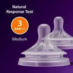 Philips Avent Natural Response Teat - Medium Flow ( 3 holes ) - Image 2