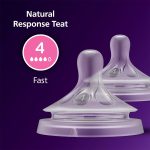 Philips Avent Natural Response Teat - Fast Flow ( 4 holes ) - Image 2