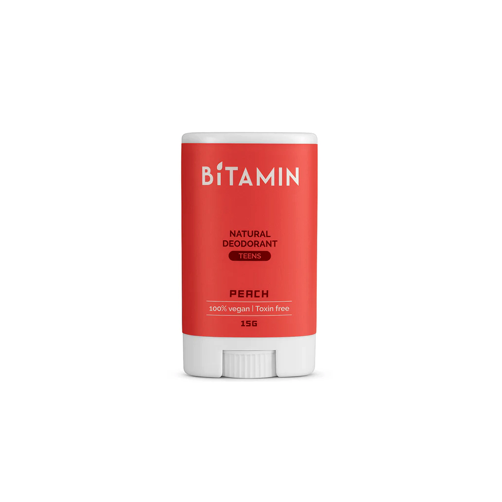 8755455679074-1 Bitamin Teens Peach Natural Deodorant - 15g - Image 1