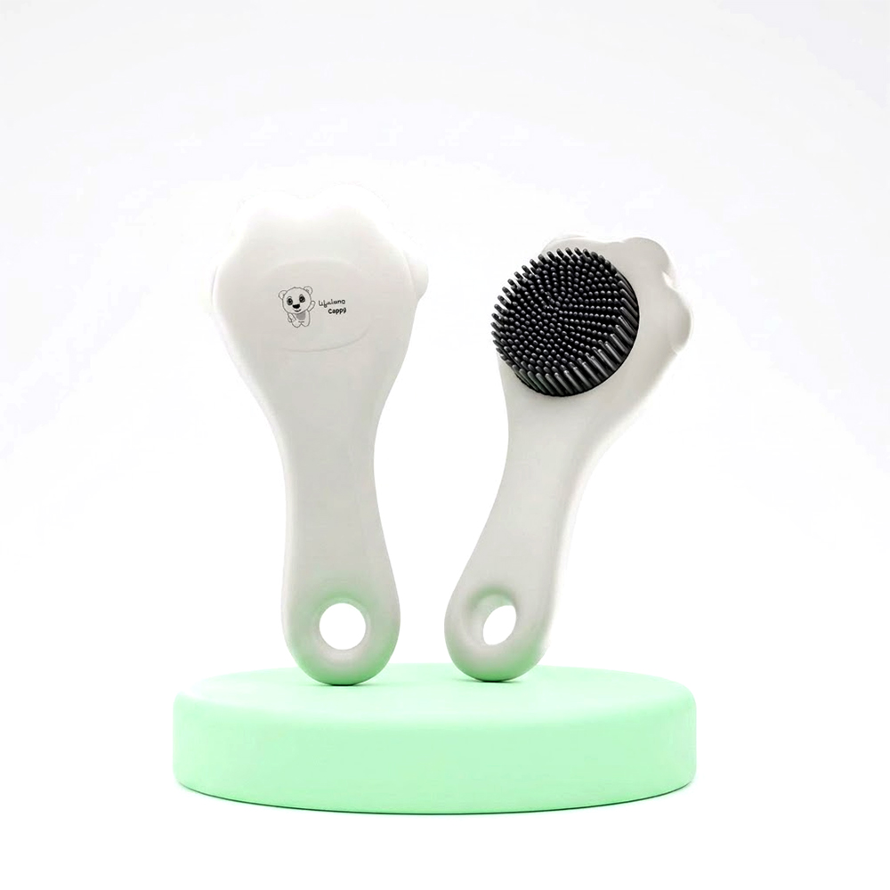 8904385432703-1 KYB Lifelong Cuppy Baby Brush Silicone - White - Image 1