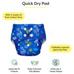 Basic Super Bottom Leak Protection Baby Reusable Diaper - Free Size - Image 2