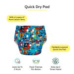 Basic Super Bottom Leak Protection Baby Reusable Diaper - Free Size - Image 14
