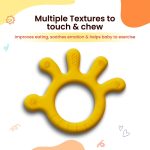 Infantso Silicone Teether Yellow - Gentle Relief for Tiny Gums - Image 2