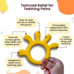 Infantso Silicone Teether Yellow - Gentle Relief for Tiny Gums - Image 3