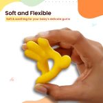 Infantso Silicone Teether Yellow - Gentle Relief for Tiny Gums - Image 4