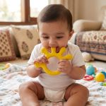 Infantso Silicone Teether Yellow - Gentle Relief for Tiny Gums - Image 5