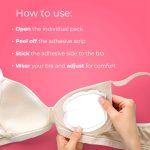 ⁦Nua Disposable Nursing Breast Pads - Pack of 18 - Soft,Leakproof & Breathable⁩ - الصورة ⁦3⁩
