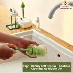 Infantso Robust Bear Portable Bottle Cleaning Set - Green - Image 6