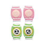 Mee Mee Advance Elbow and knee Pads 2 pcs 6m+ - Green and Pink