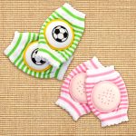 Mee Mee Advance Elbow and knee Pads 2 pcs 6m+ - Green and Pink - Image 2