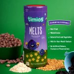 Timios Melts Whole Grain Snack - Blueberry 50g - Image 3