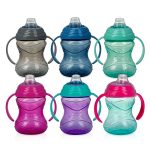 Nuby 1 Piece No-Spill Grip N' Sip Cup with Handle - 10 ounce