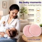 Zikku Nursing Pads Washable Breast Pads - Pack Of 6 - Image 4