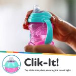 Nuby 1 Piece No-Spill Grip N' Sip Cup with Handle - 10 ounce - Image 5