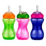 Nuby No-Spill Soft Straw Easy Grip Sippy Cup - 300ml - 12M+