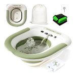 Healthy Life Foldable V Steam Seat Sitz Bath with Pump – Green