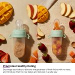 Baybee 2 in 1 silicone Baby Fruit Feeder - 4m+ - Image 2