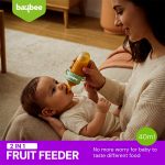 Baybee 2 in 1 silicone Baby Fruit Feeder - 4m+ - Image 3