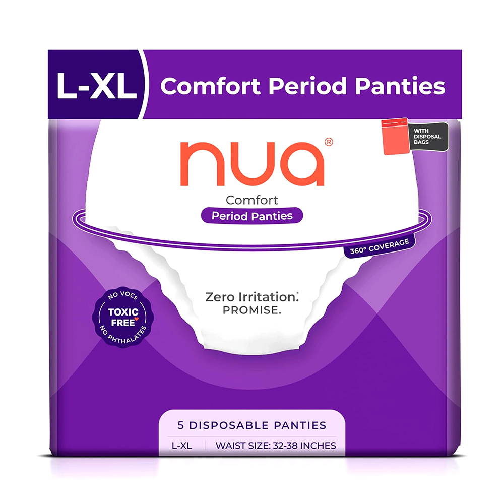 8906120042017-1 Nua Comfort Period Panties L-XL - 5 panties - Image 1