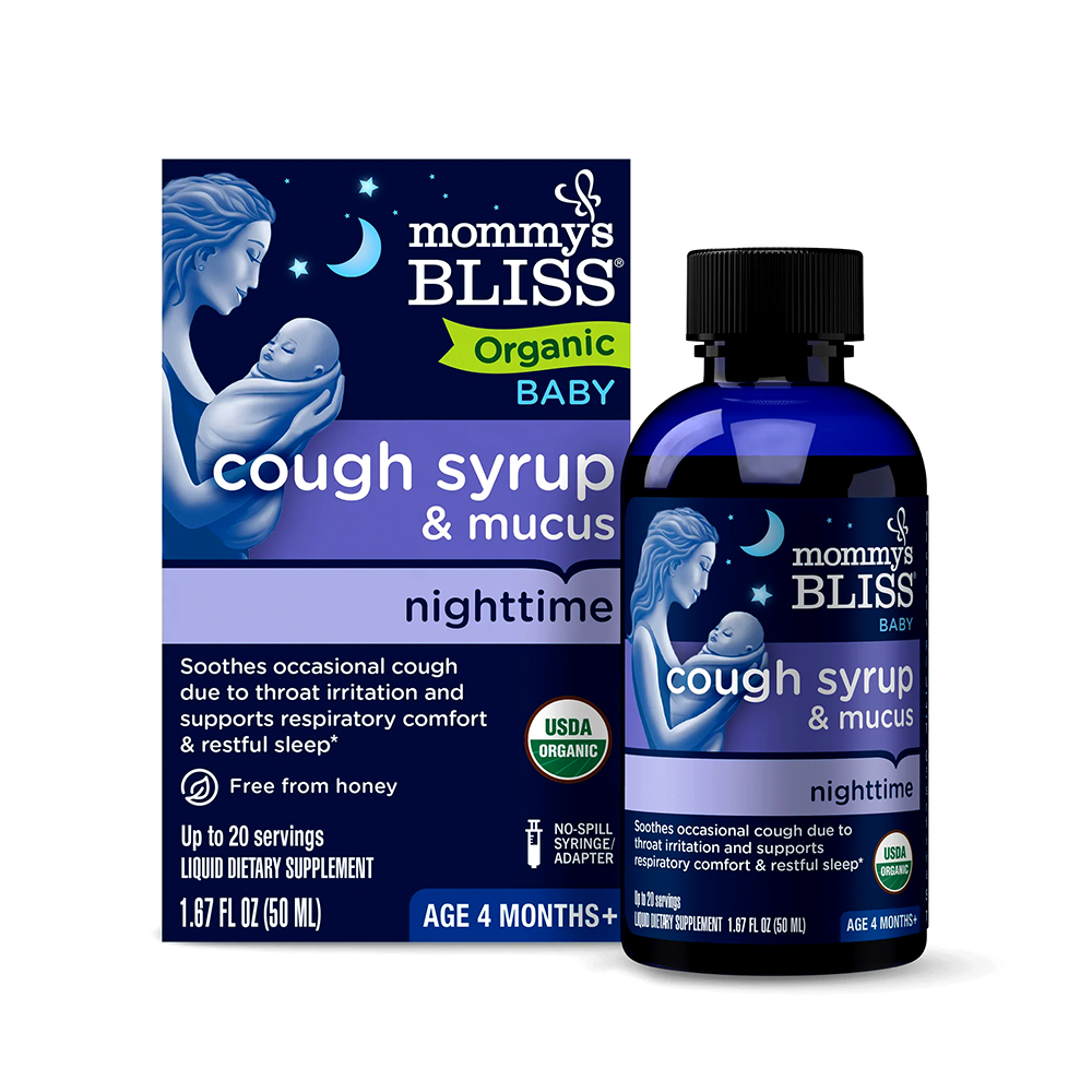 679234051517-1 Mommys Bliss Cough Syrup & Mucus Nighttime - 50ml - Image 1