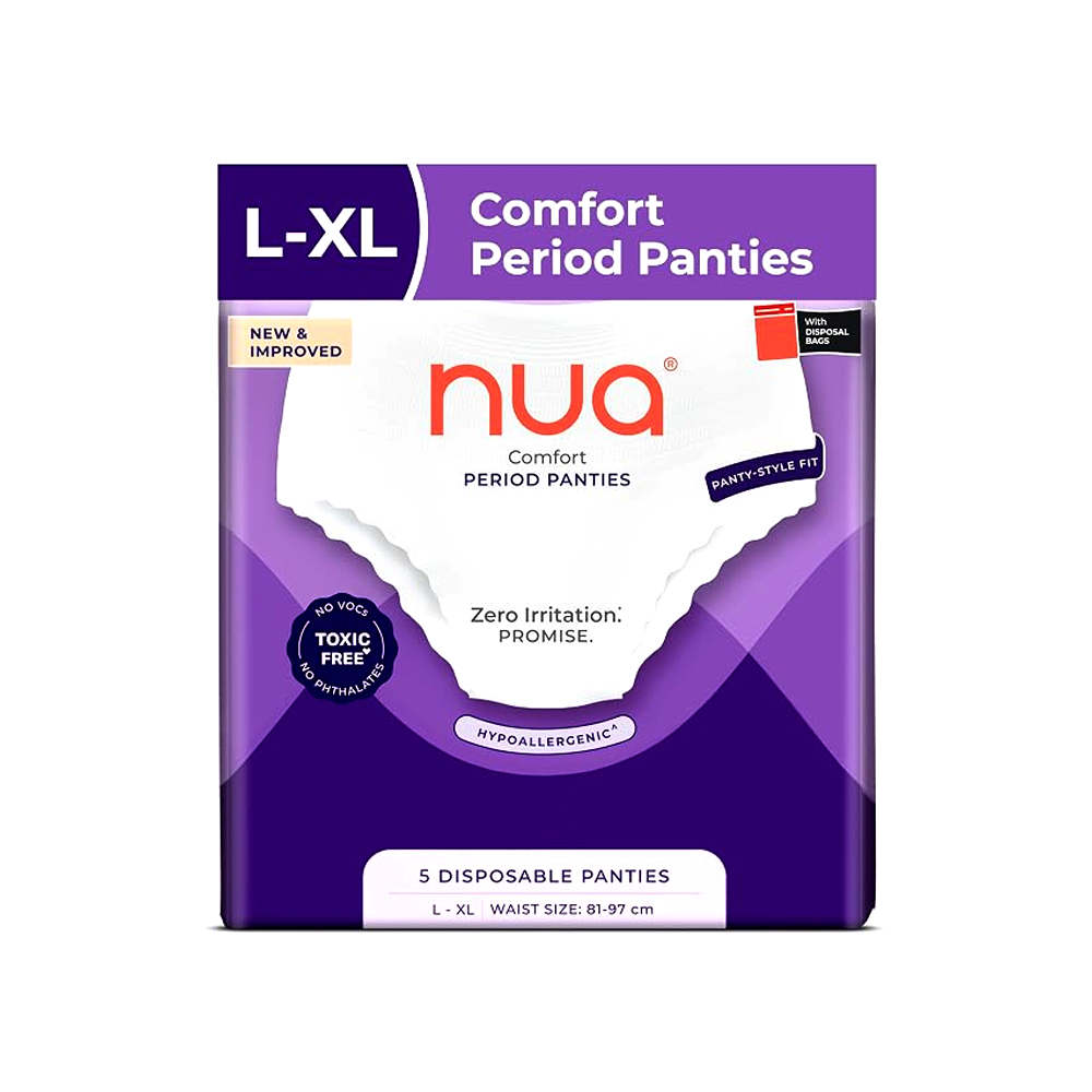 8906120040976-1 Nua Comfort Period Panties L-XL - 5 Panties - Image 1